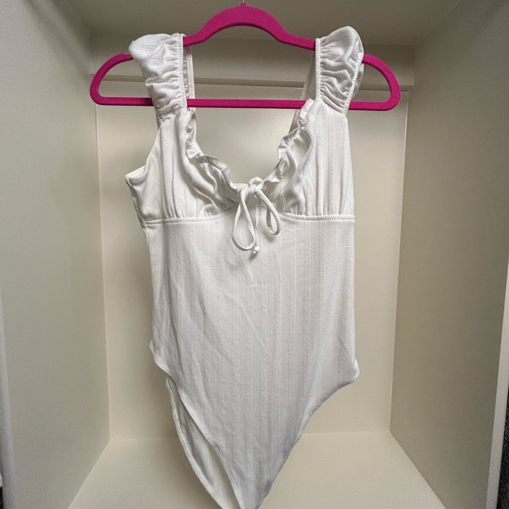 Women’s white bodysuit